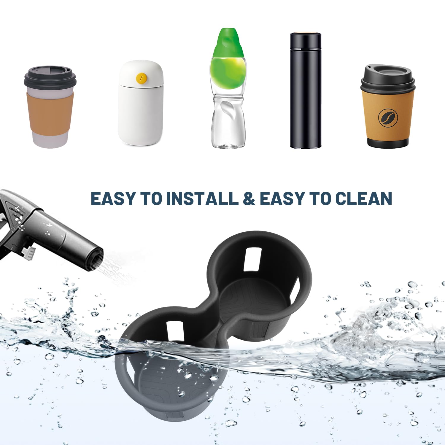 Ruiya anti-slip pads stabilize items and prevent rattling during trips.