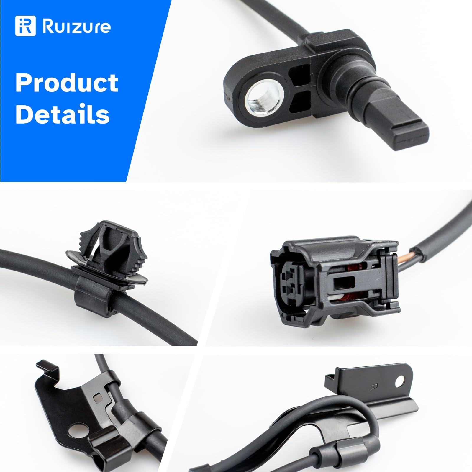 Ruizure ABS sensor connectors highlight easy installation and secure connections.