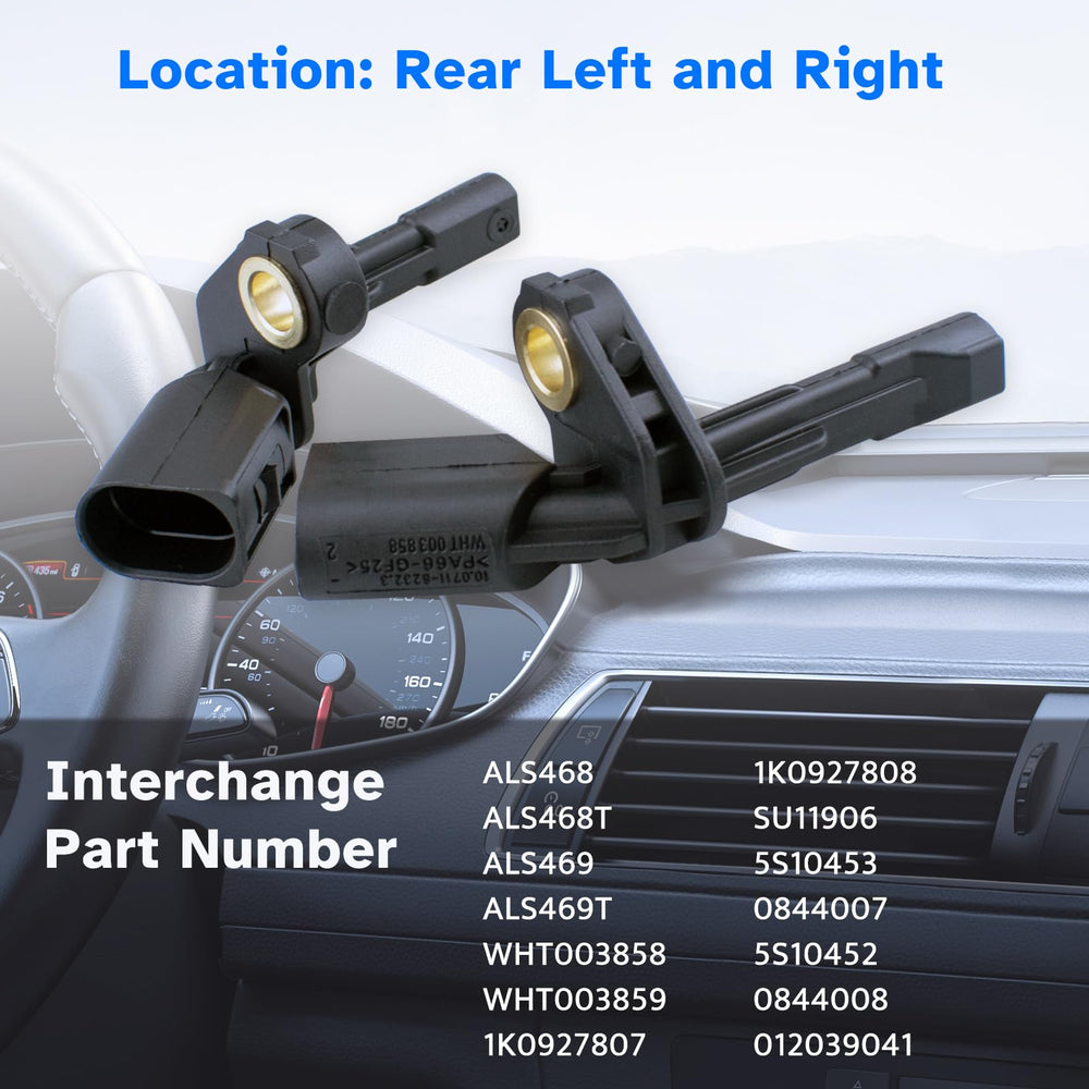 Ruizure ABS sensor durable construction withstands road conditions for long-lasting performance.