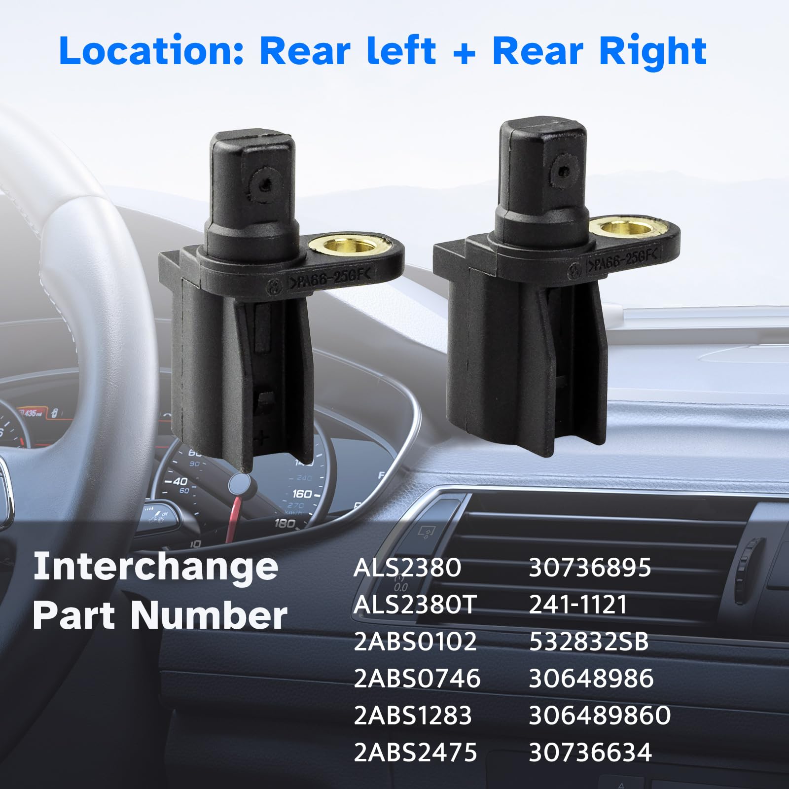 Ruizure ABS sensor pair in packaging ready for installation.