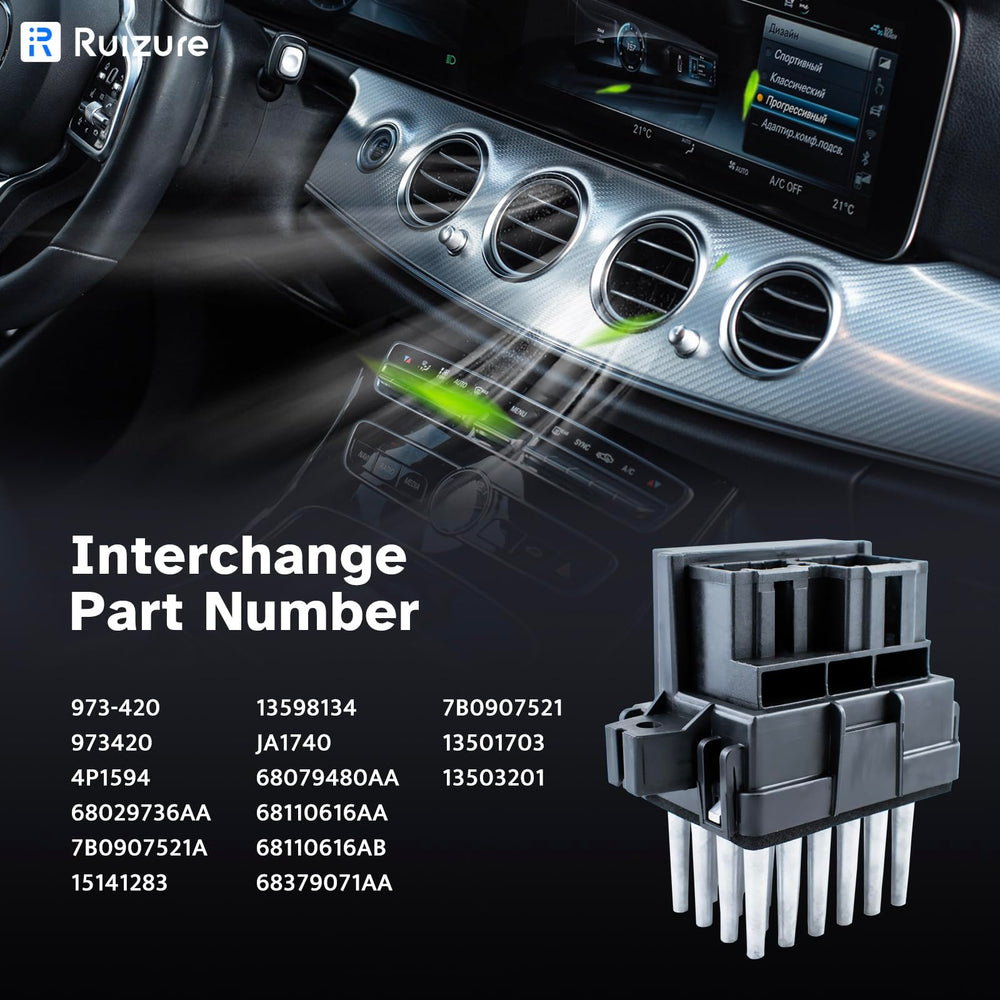 Ruizure blower speed control module enabling multi-speed climate control.