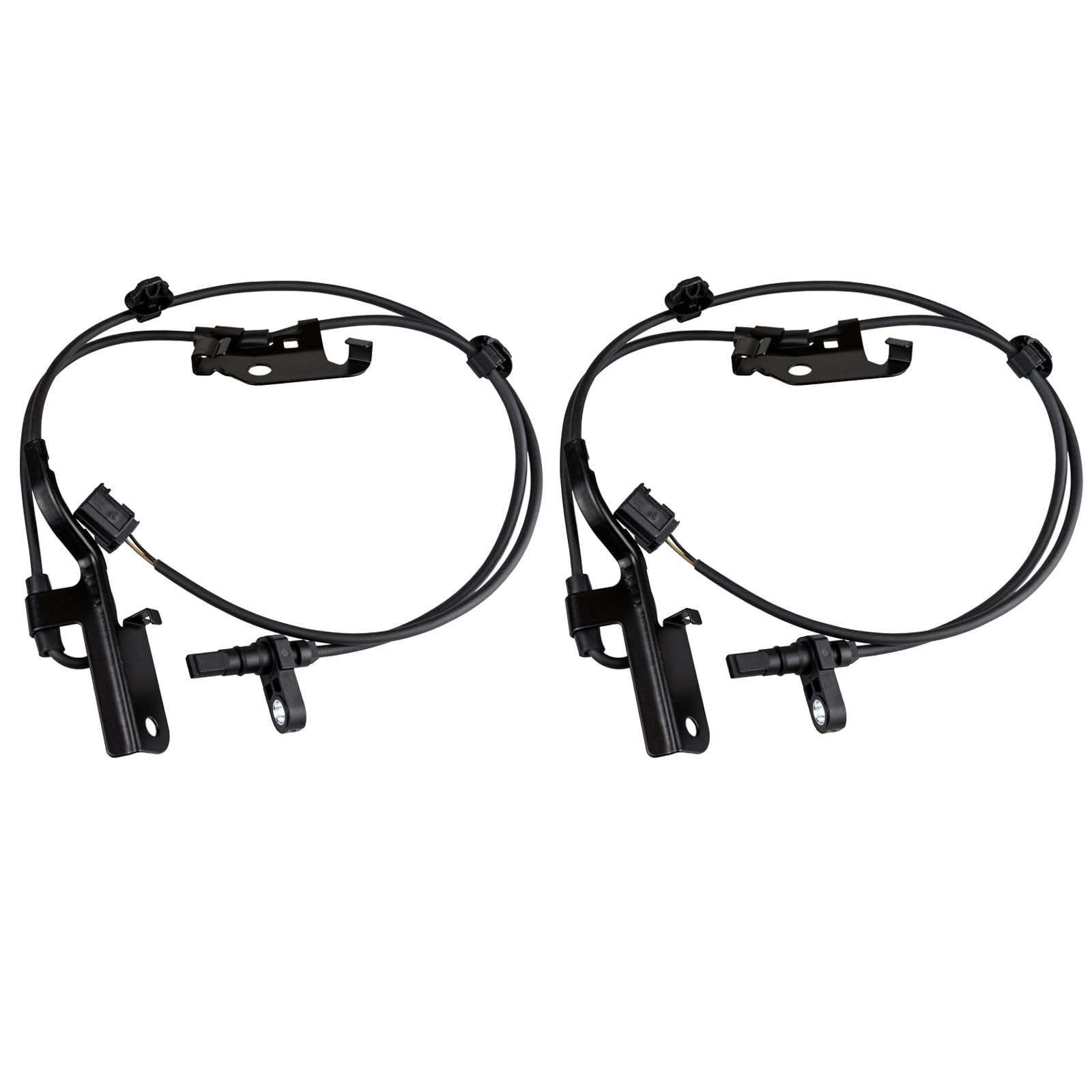 Ruizure front ABS wheel speed sensor left view for reliable anti-lock braking data.