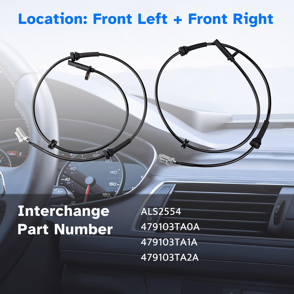 Ruizure ABS sensor for Nissan Maxima left side (ALS2554) ensuring accurate wheel data