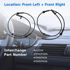Ruizure ABS sensor for Nissan Maxima left side (ALS2554) ensuring accurate wheel data