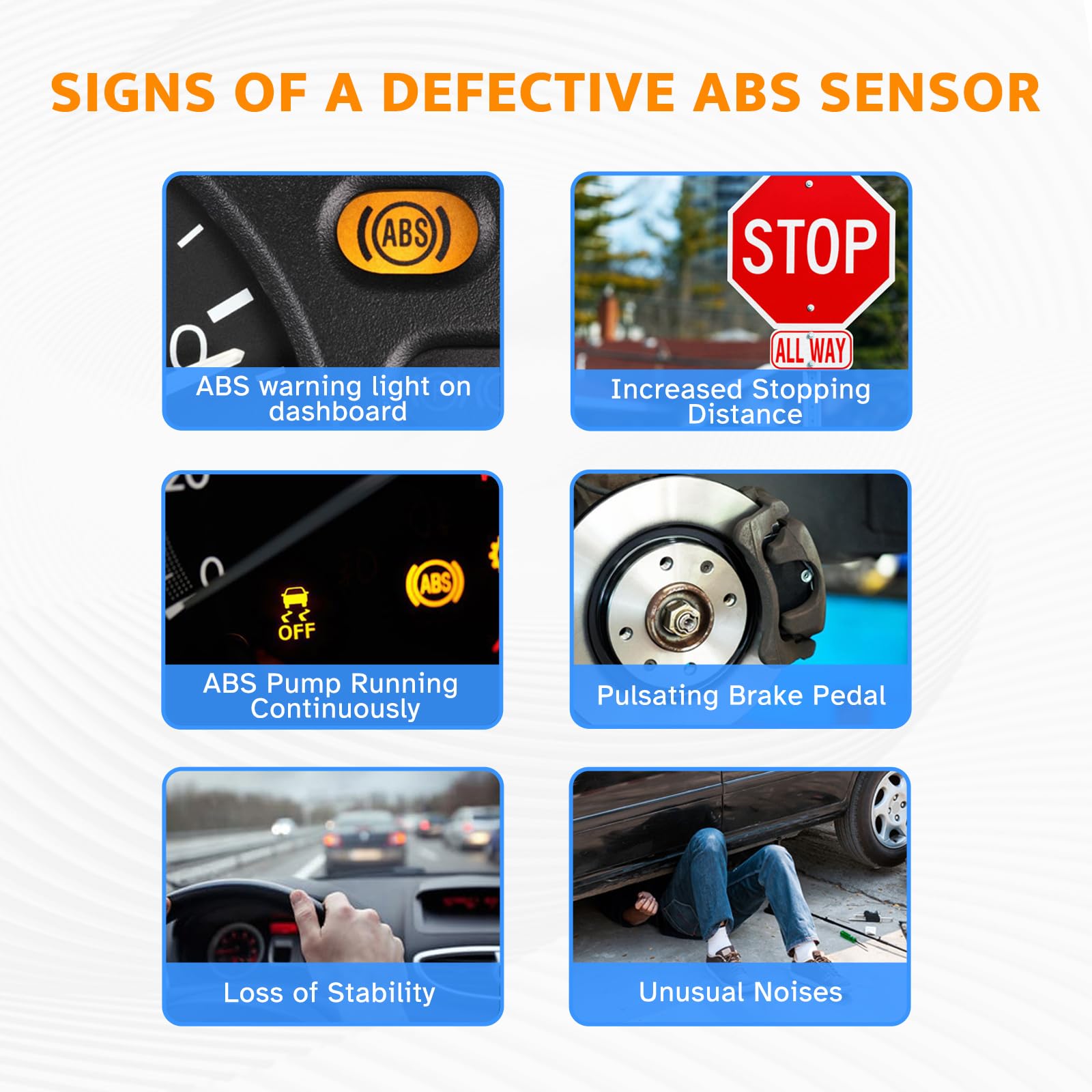 Ruizure installation guide showing easy replacement steps for front sensors.