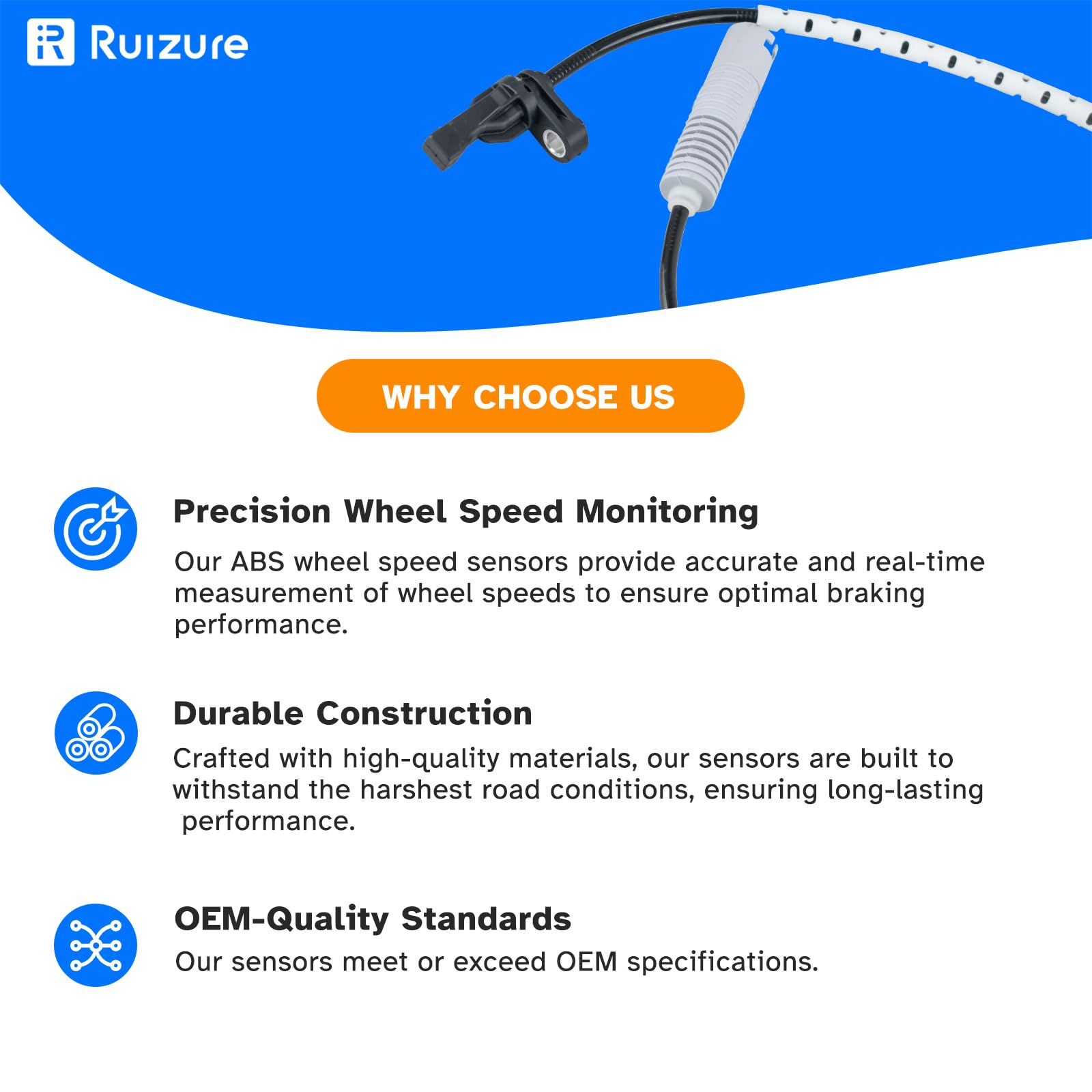 Ruizure installation steps mockup illustrates simple mounting for BMW front wheels.