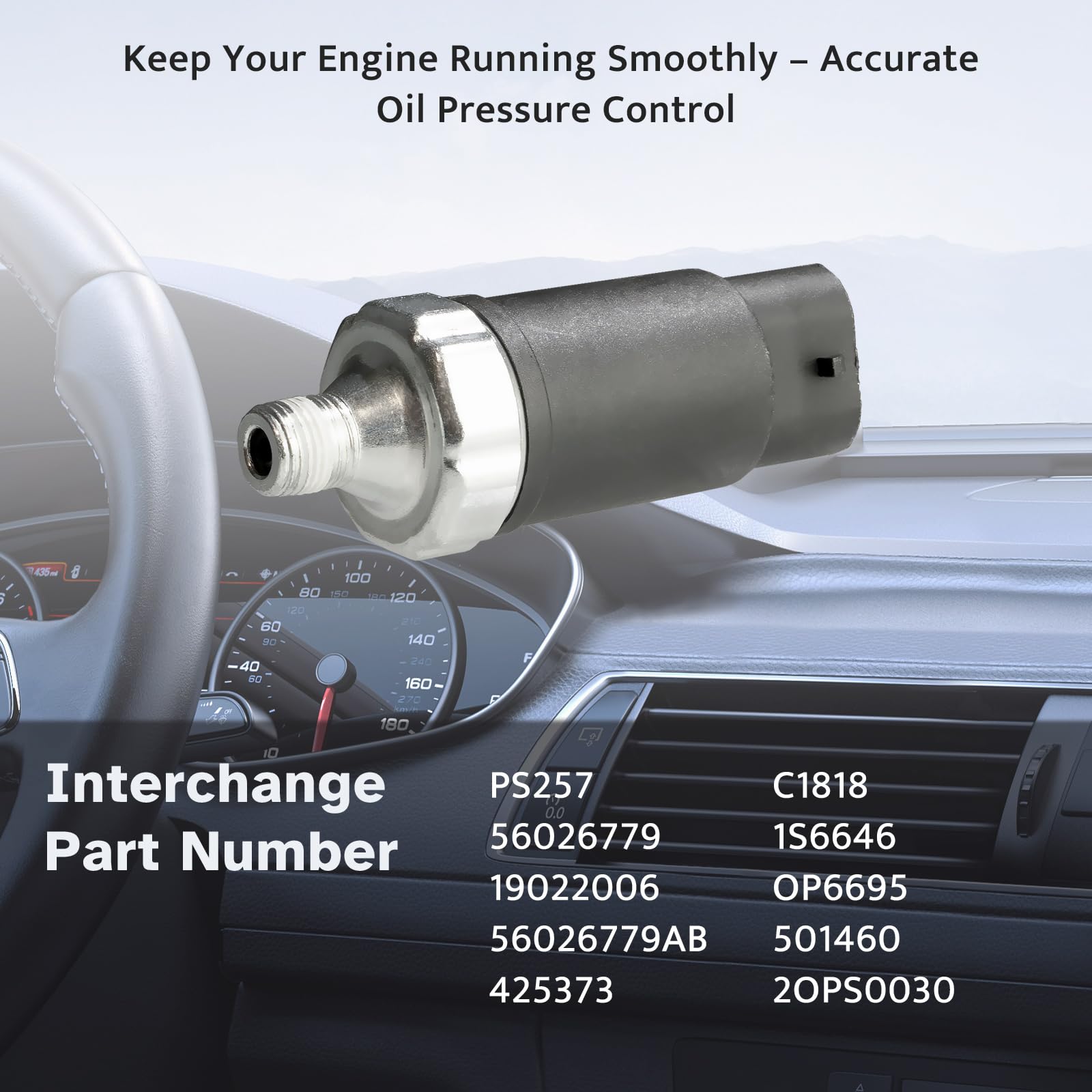 Interchange numbers tag illustrating flexible replacement options across models.