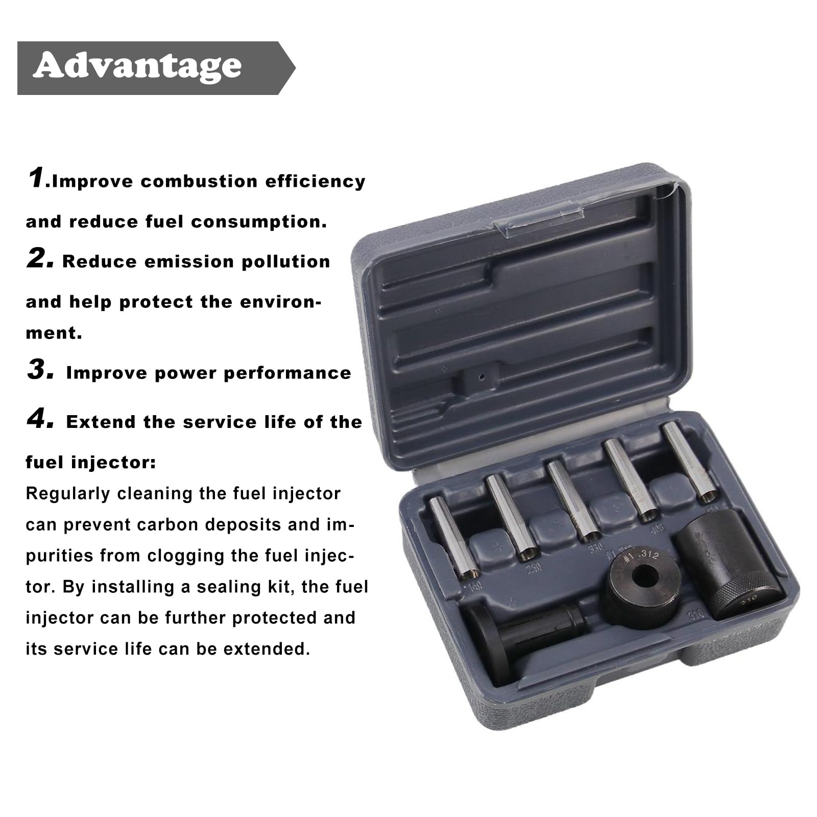 RULLINE 34720 kit in use on injector tip for smooth installation
