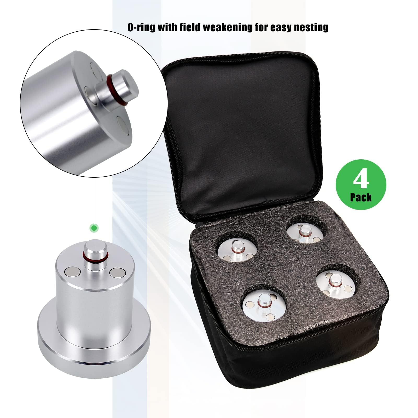 CNC-machined aluminum jack pad for durability and precise fit