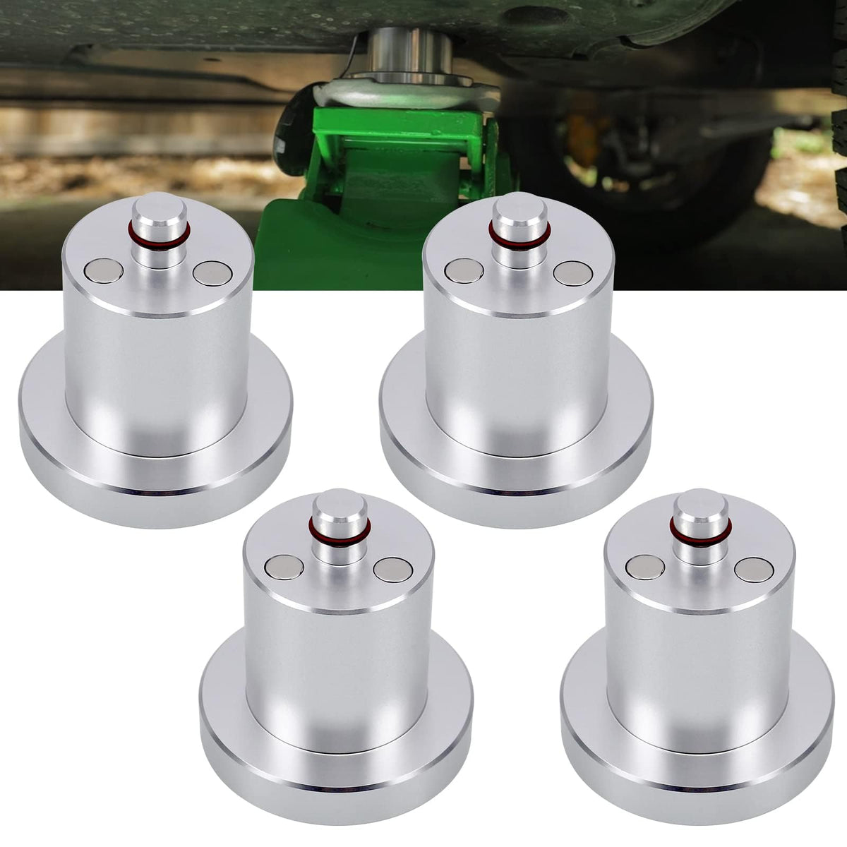 RULLINE Rivian jack pad with magnetic lift point for secure jacking