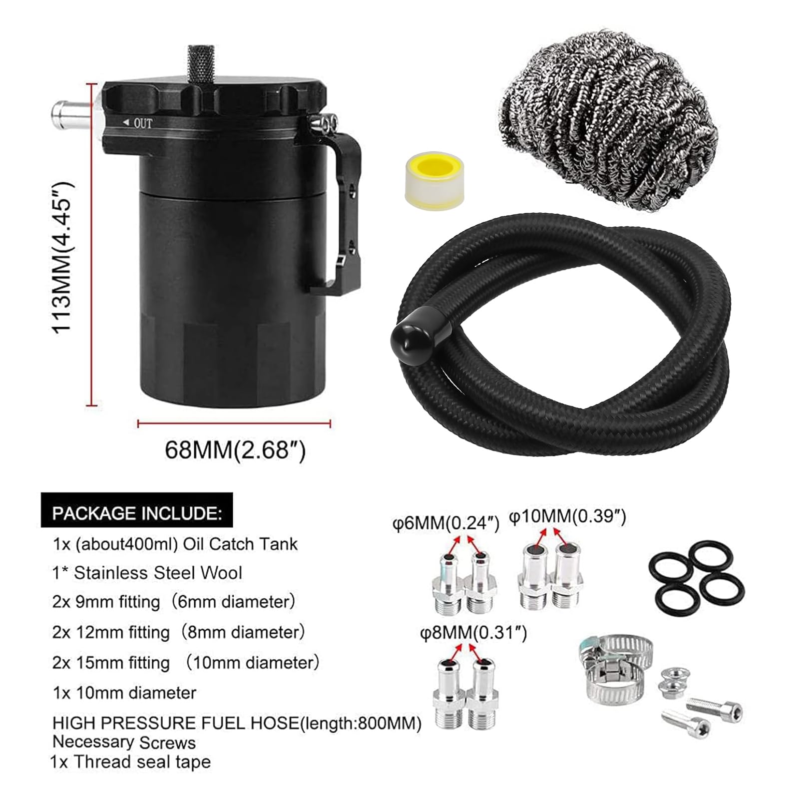 RULLINE braided hose, no-leak performance with longer hose life.