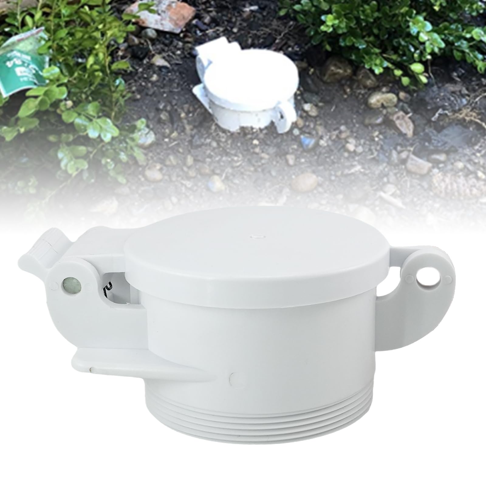 RULLINE upgraded 4-inch RV sewer cap with male adapter for a secure leak-free connection.