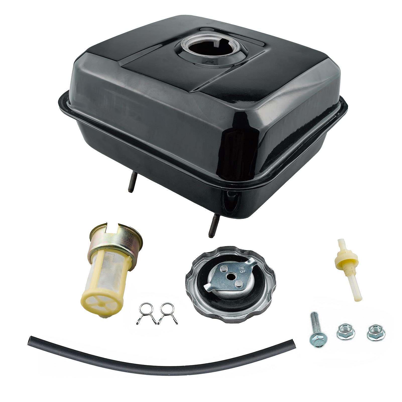 Ruma fuel line and clips image highlights easy hose connection and sealing.