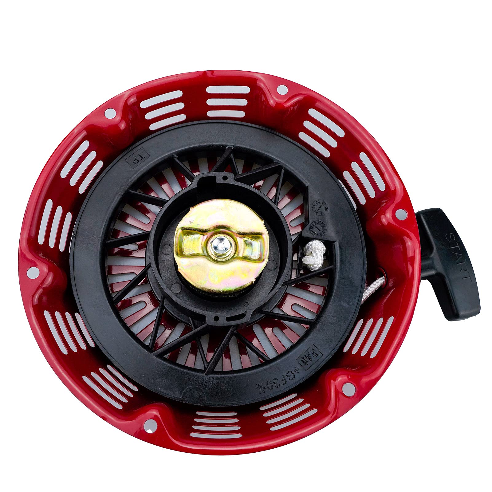 Ruma recoil pulley and starter cord set for smooth operation