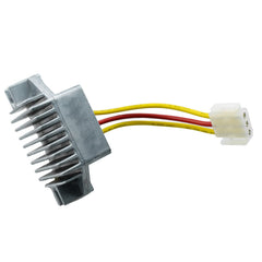 Ruma rectifier module close-up, durable build for mower and tractor electrical needs.