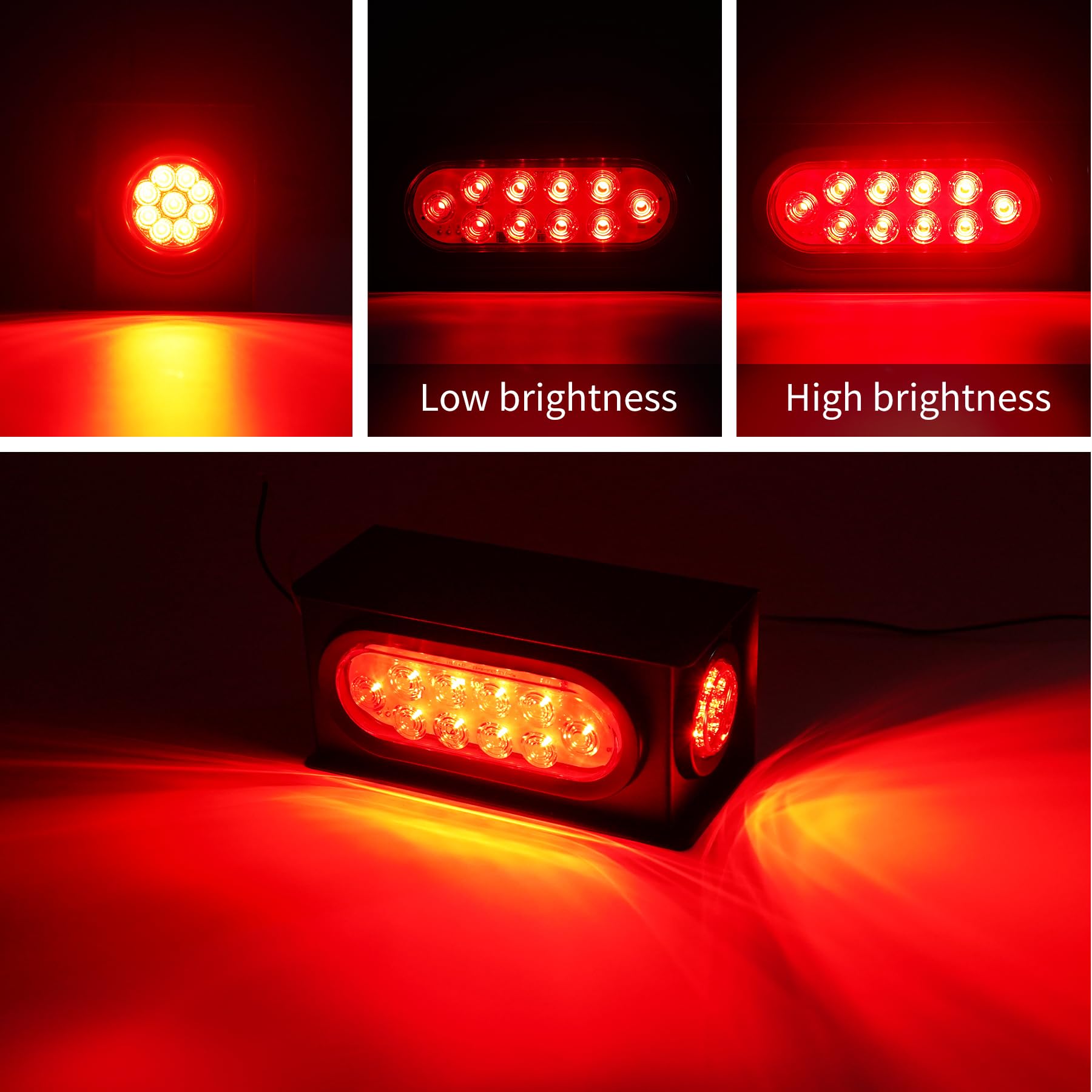 RUNBAITOO 2in round LED side marker for enhanced visibility