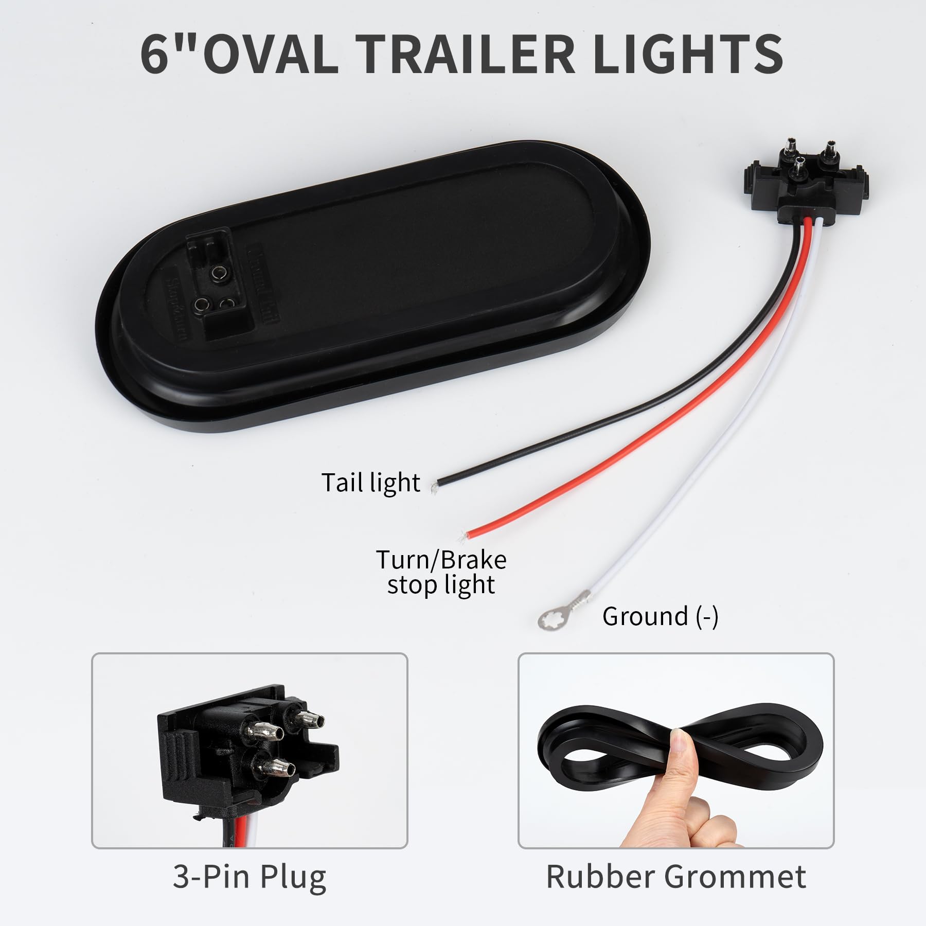 RUNBAITOO dual-brightness LED tail light in test setup, demonstrating high and low modes.
