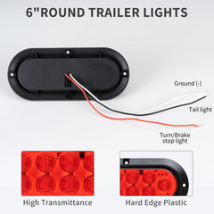 RUNBAITOO oval LED tail light with waterproof housing for harsh conditions