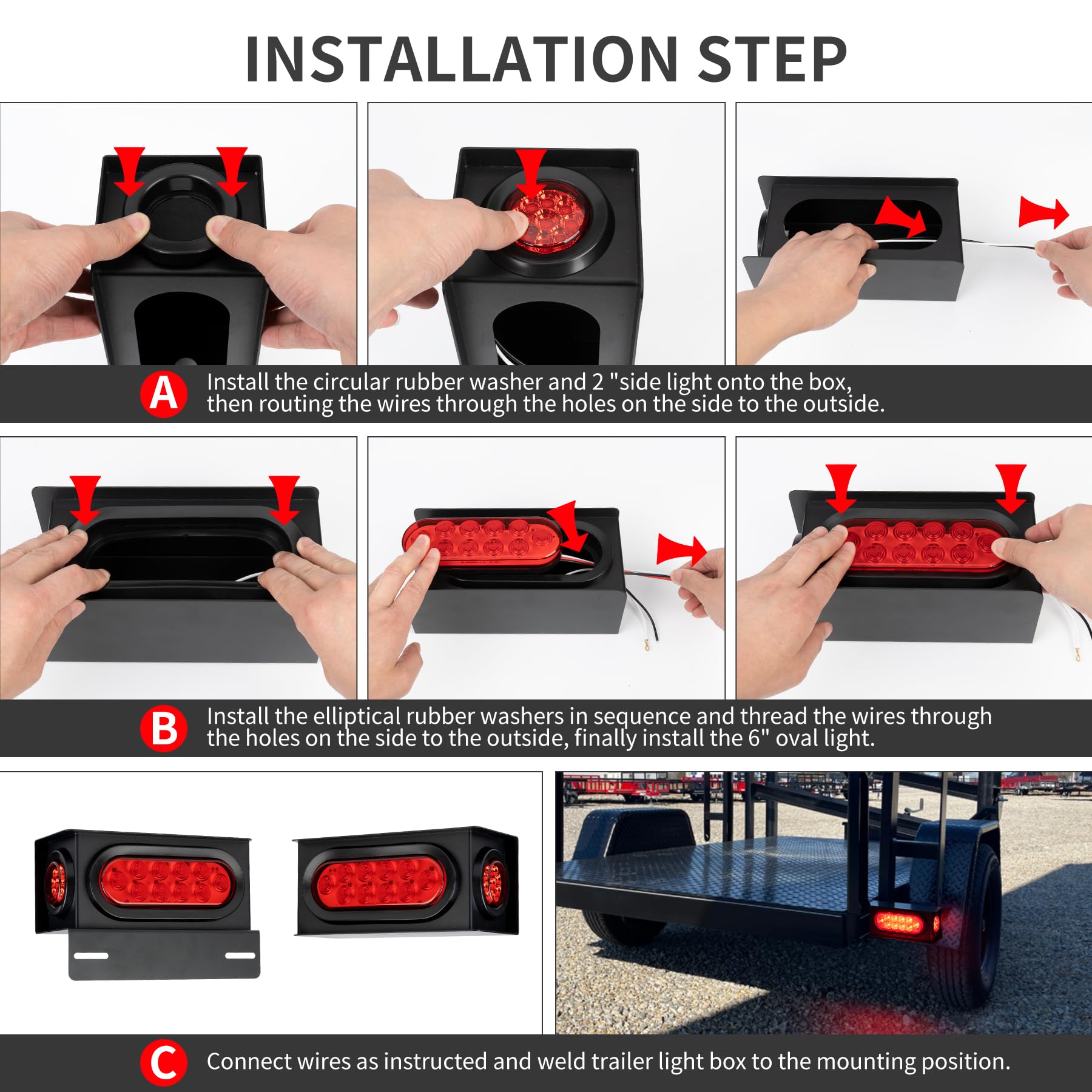 RUNBAITOO installation on trailer frame is quick and secure