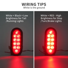 RUNBAITOO weatherproof tail light with IP67 rating and sealed housing for all-weather use.