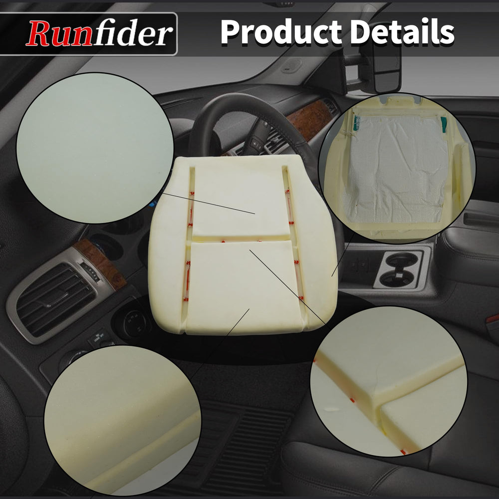 Runfider 2-year warranty badge; dependable protection for the seat foam.