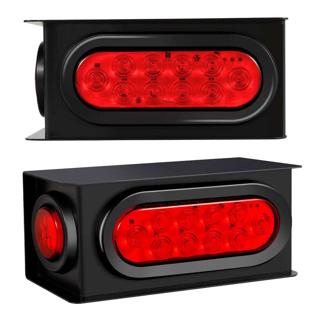 RUNHWEE oval 10-LED tail light for bright trailer visibility