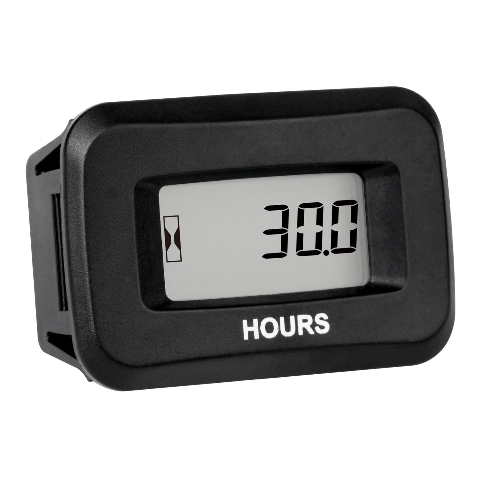 Runleader digital hours counter front view with clear runtime readout for easy monitoring