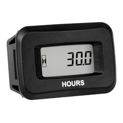 Runleader digital hours counter front view with clear runtime readout for easy monitoring