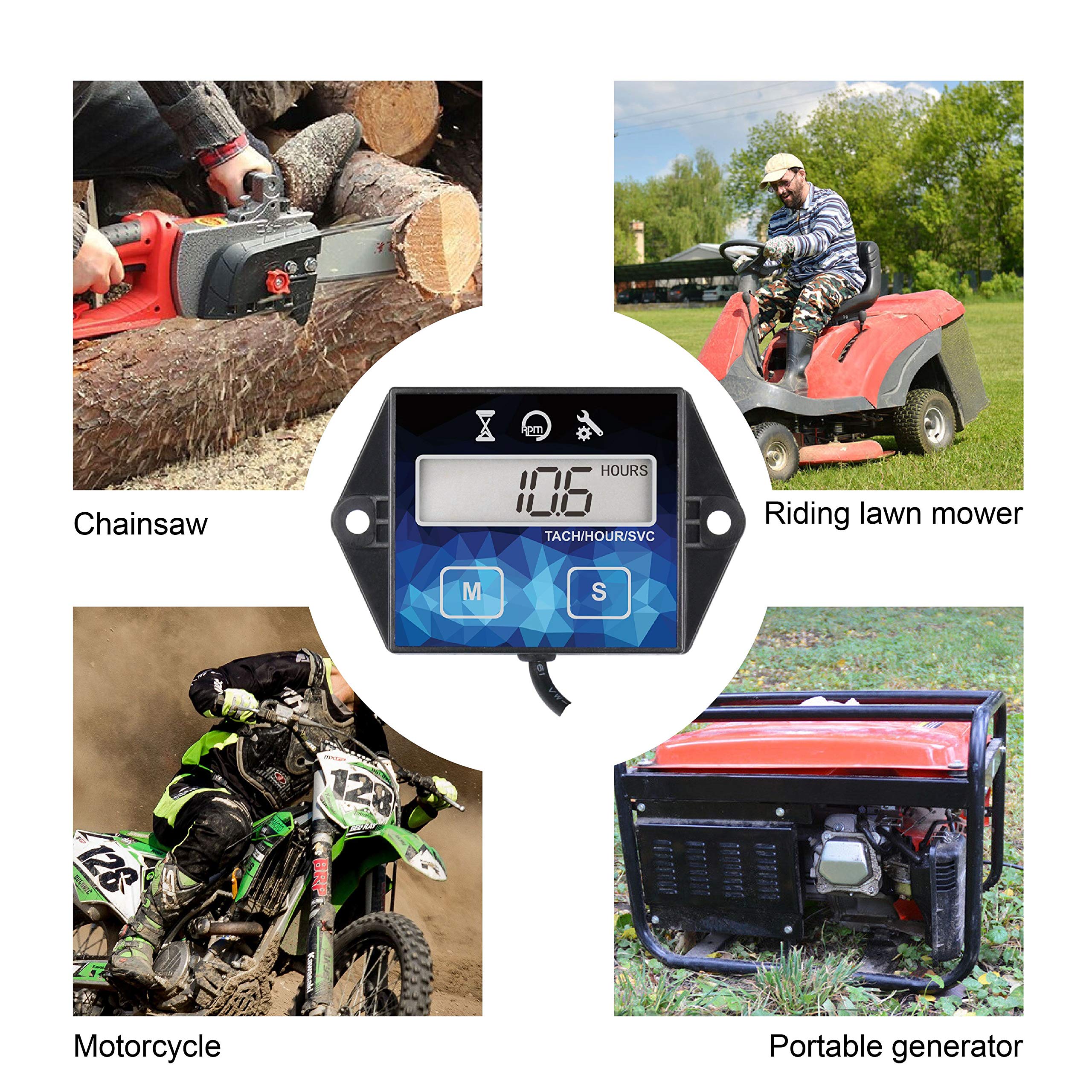 Runleader HM011F compact digital gauge fits dashboards without clutter.