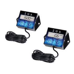 Runleader hour meter shows total engine running time for planning maintenance.