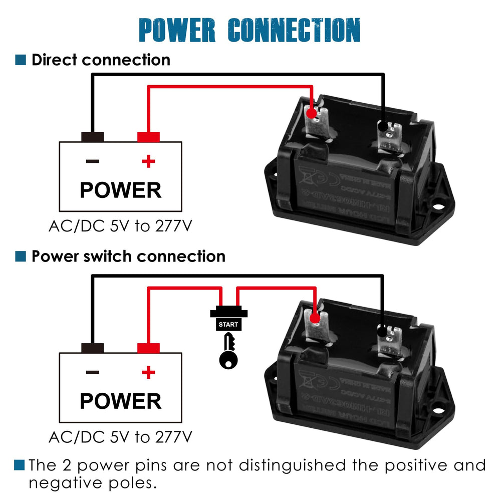 Runleader hours counter supports wide voltage range for diverse equipment