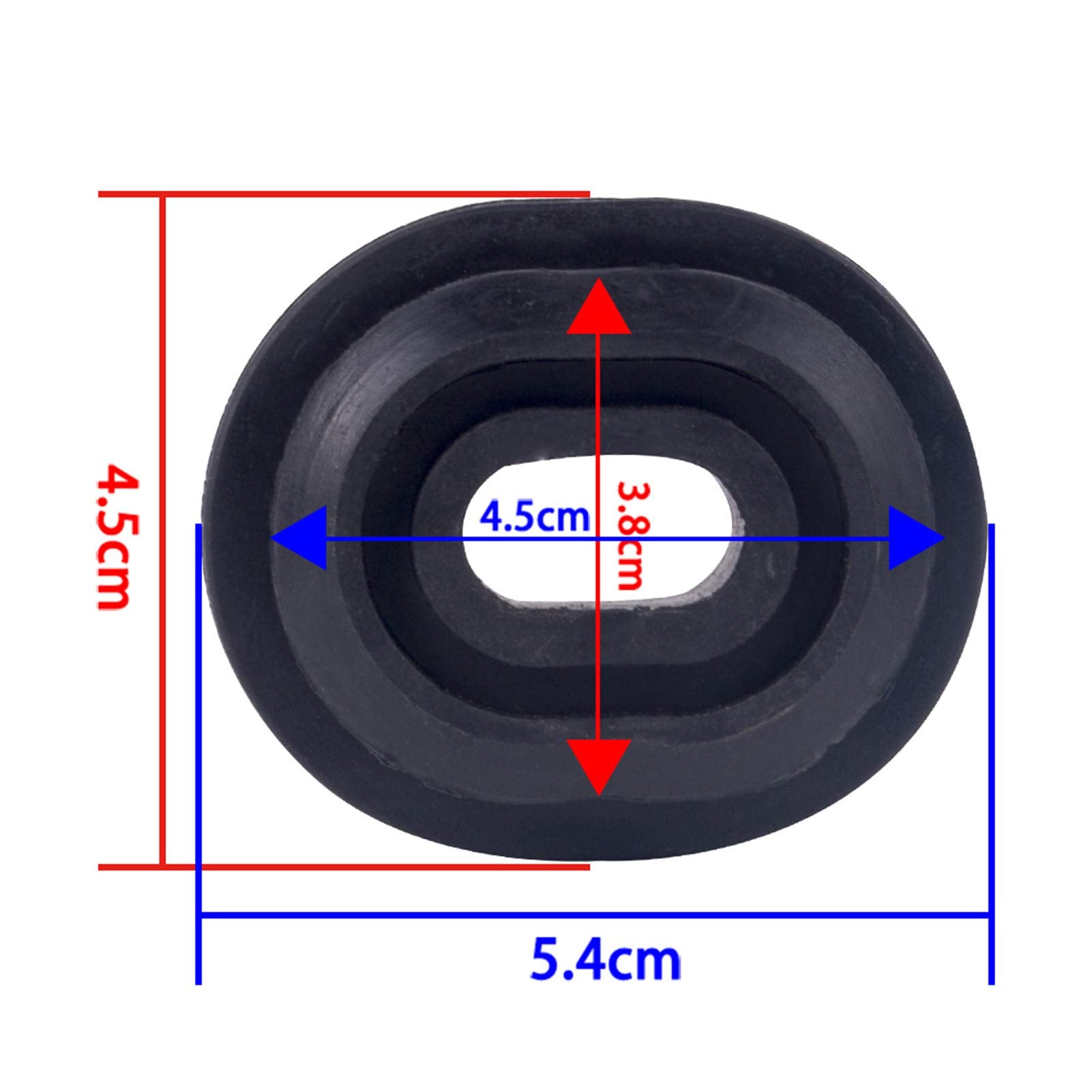 Runmade radiator mount assembly close-up showing sturdy plastic and rubber components