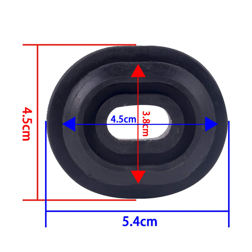 Runmade radiator mount assembly close-up showing sturdy plastic and rubber components