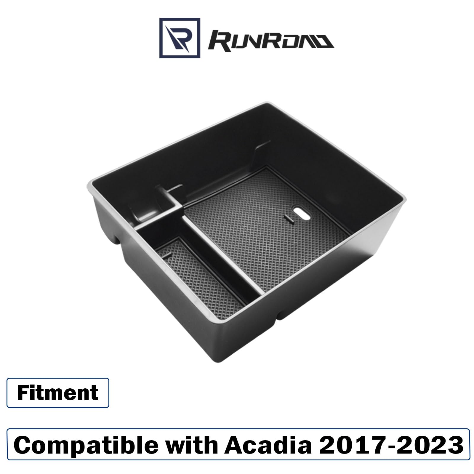 RUNROAD Acadia armrest storage tray provides neat storage for small items.