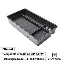 RUNROAD Altima armrest tray storage space keeps essentials within reach