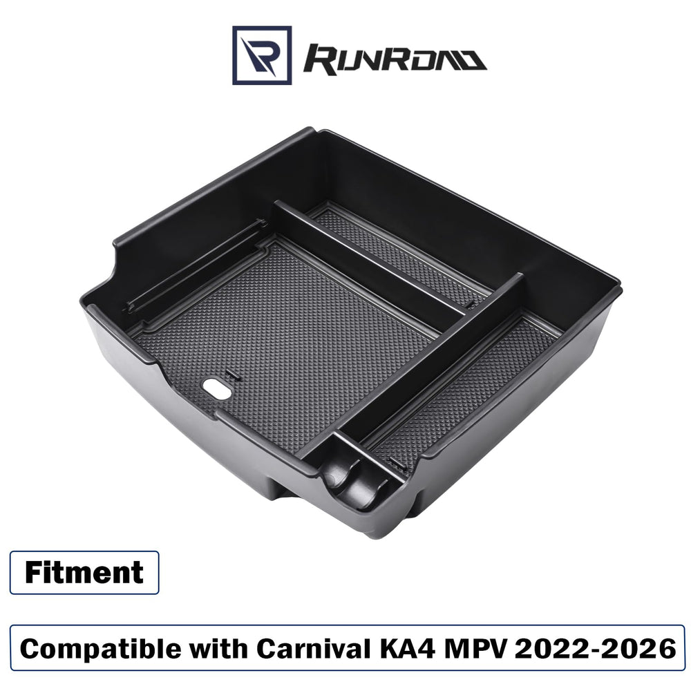 RUNROAD armrest storage tray with phone quick access keeps essentials at hand