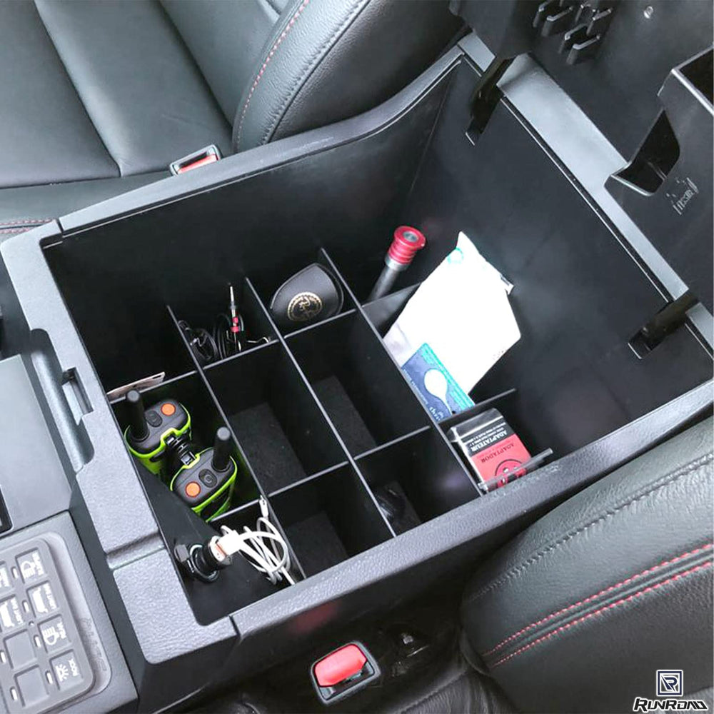 RunRoad Tundra interior becomes neater with the console divider.