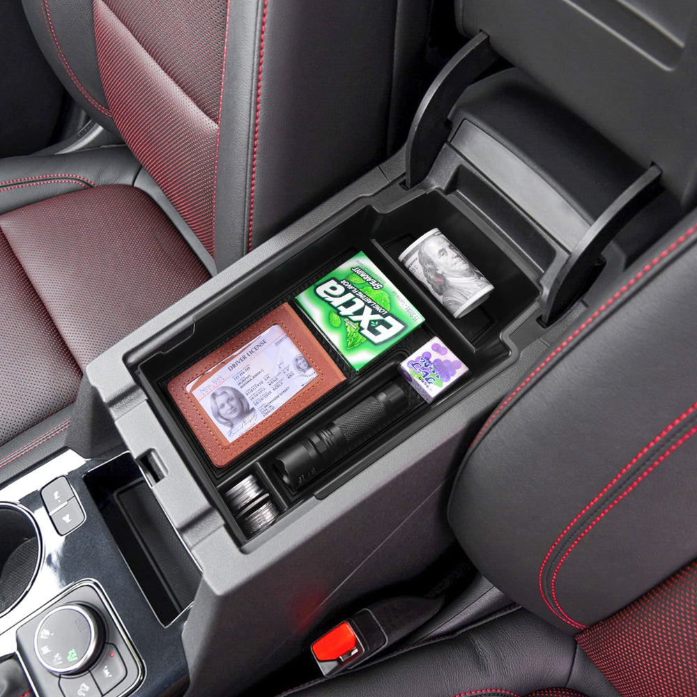 RUNROAD durable ABS construction in black for long-lasting console organization