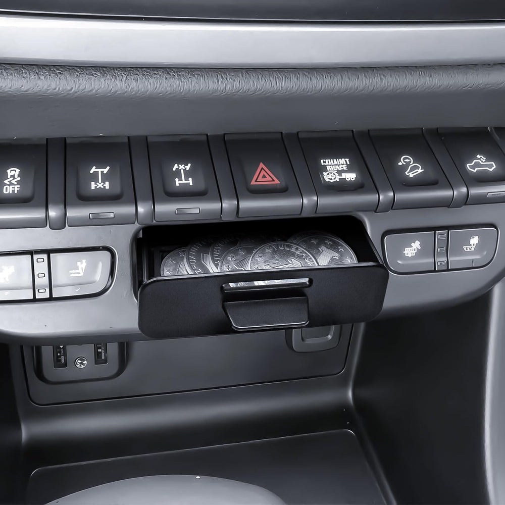 RUNROAD center console organizer tray for Colorado/Canyon showing organized interior and fit