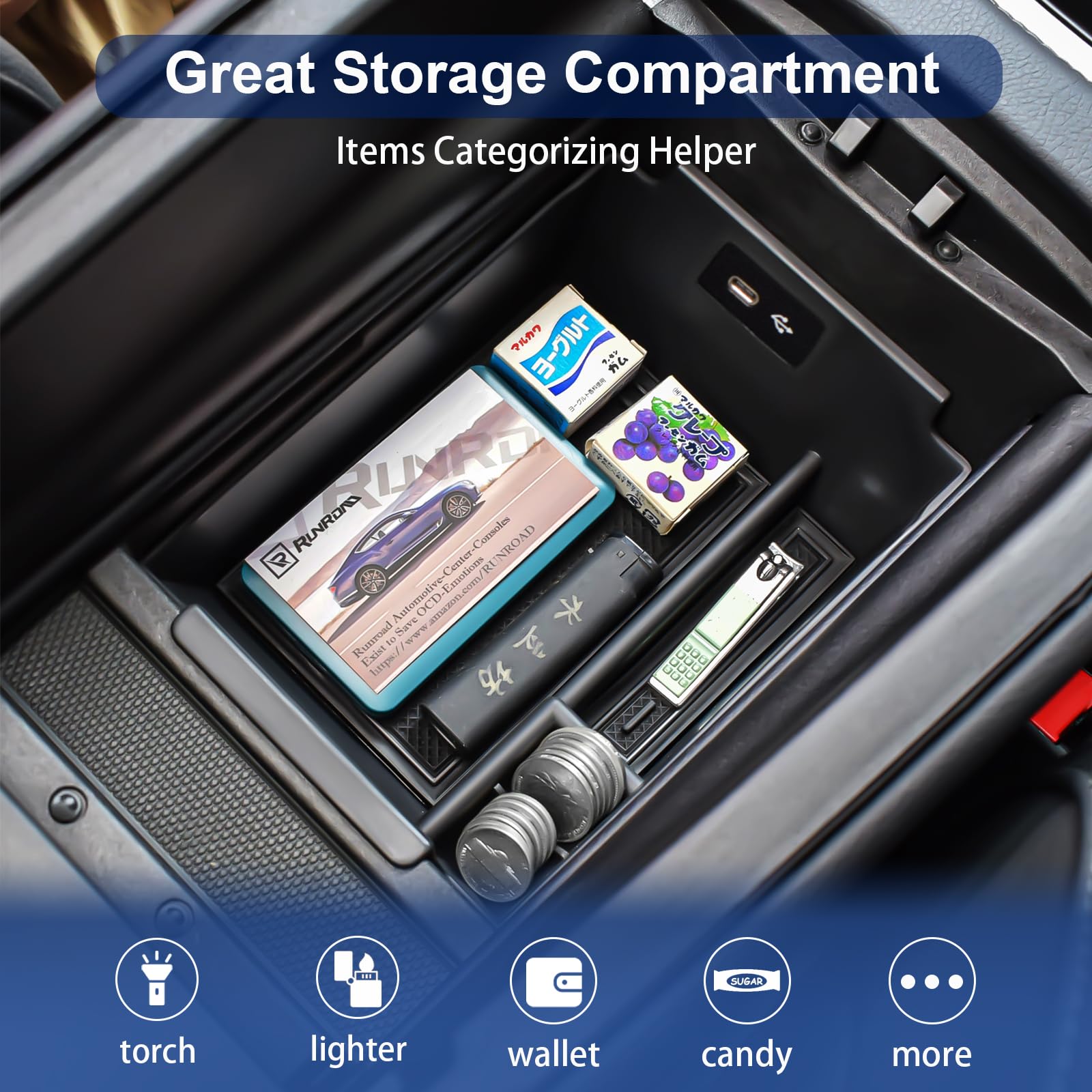 RUNROAD GLE450 no-rattle tray remains steady during drives