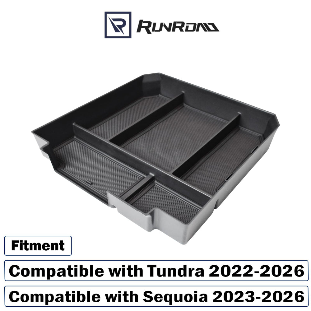 RUNROAD center console organizer tray for Sequoia maintains tidy interior on daily trips.