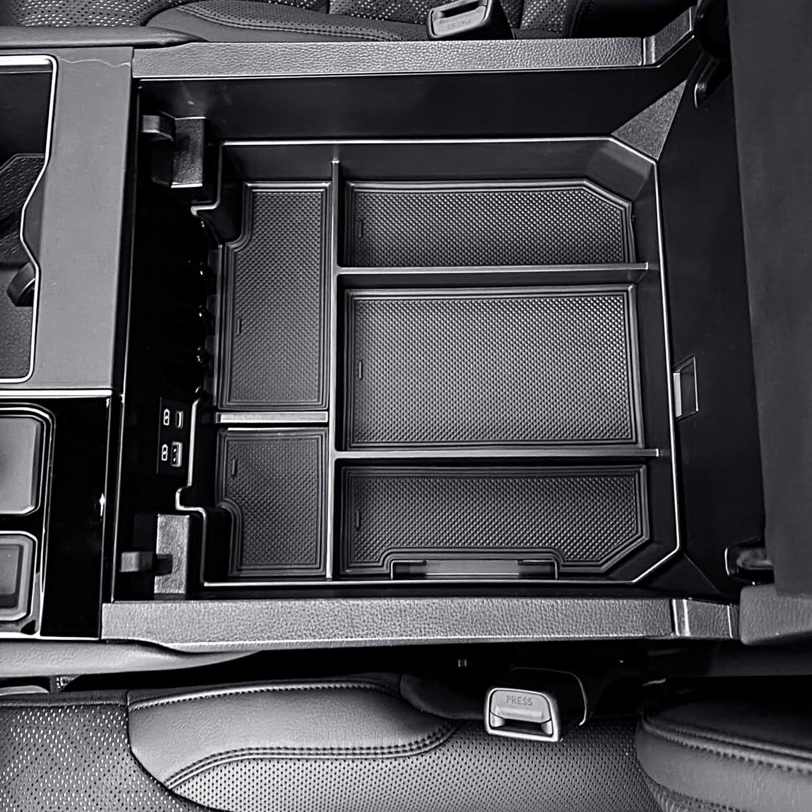 RUNROAD center console organizer tray for Toyota Tundra keeps essentials within reach.