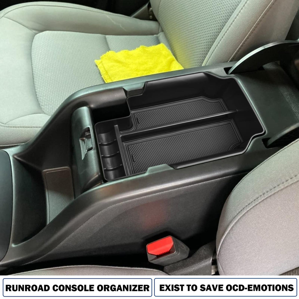 RUNROAD Colorado Canyon-compatible tray keeps the console tidy.