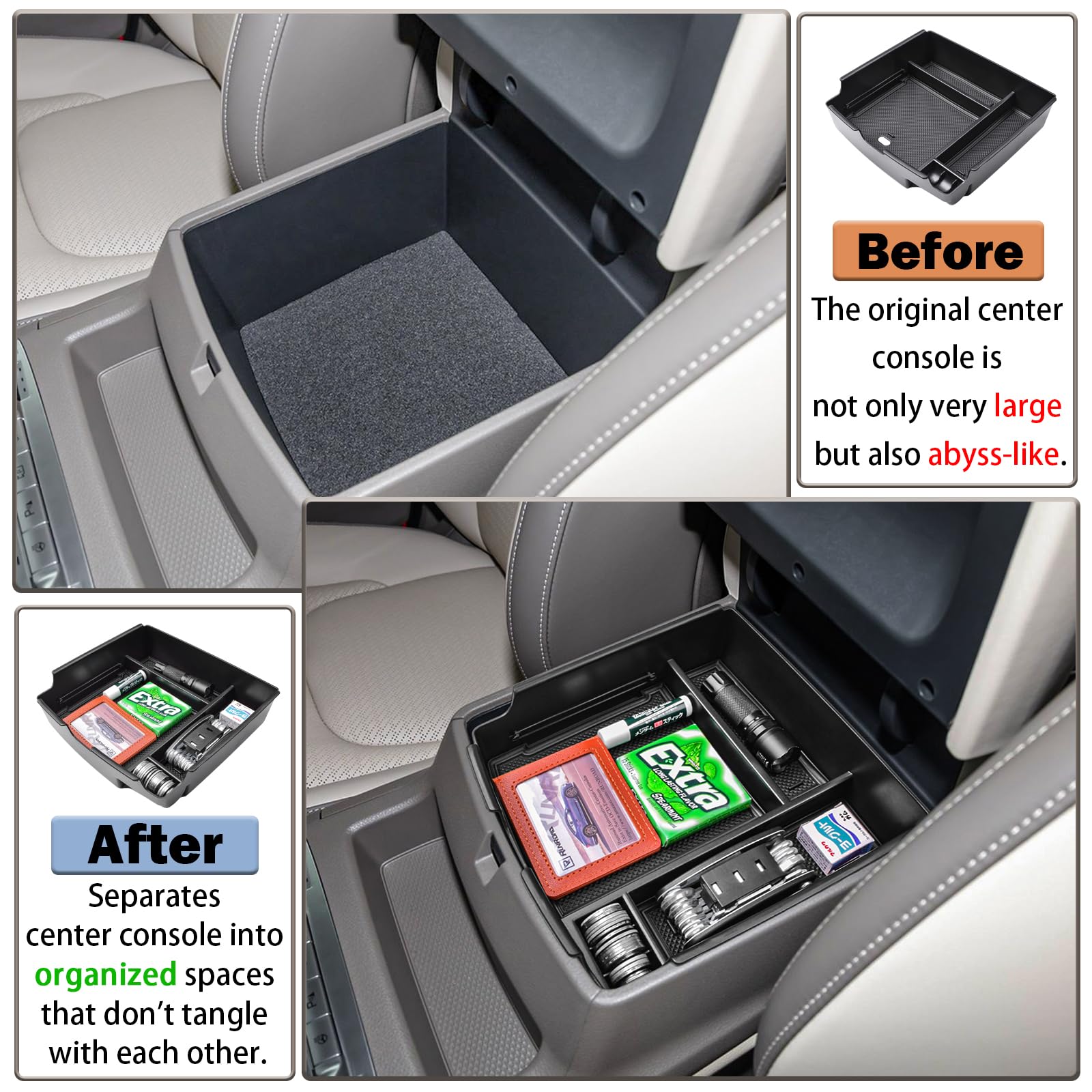 RUNROAD ABS materials with rubber pads prevent items from rolling