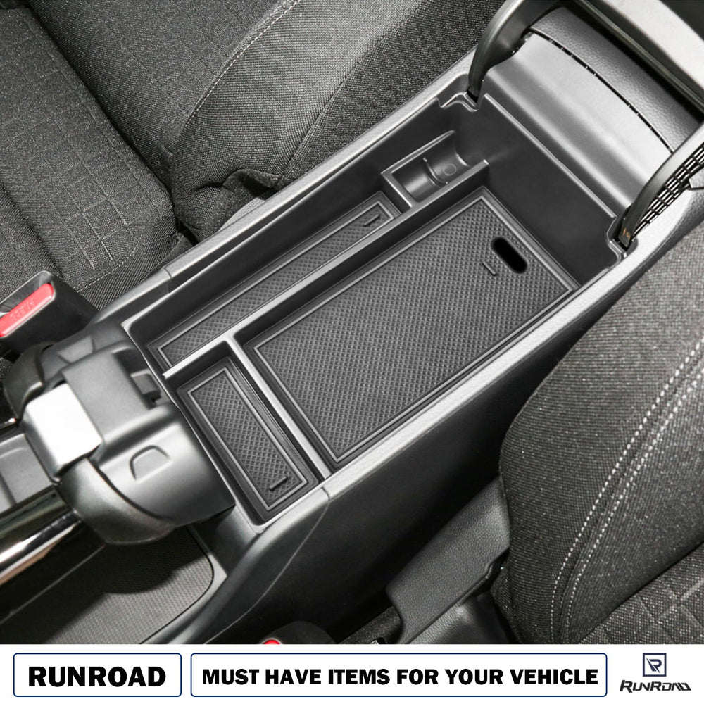 RUNROAD interior upgrade adds organized space for essentials and quick access.