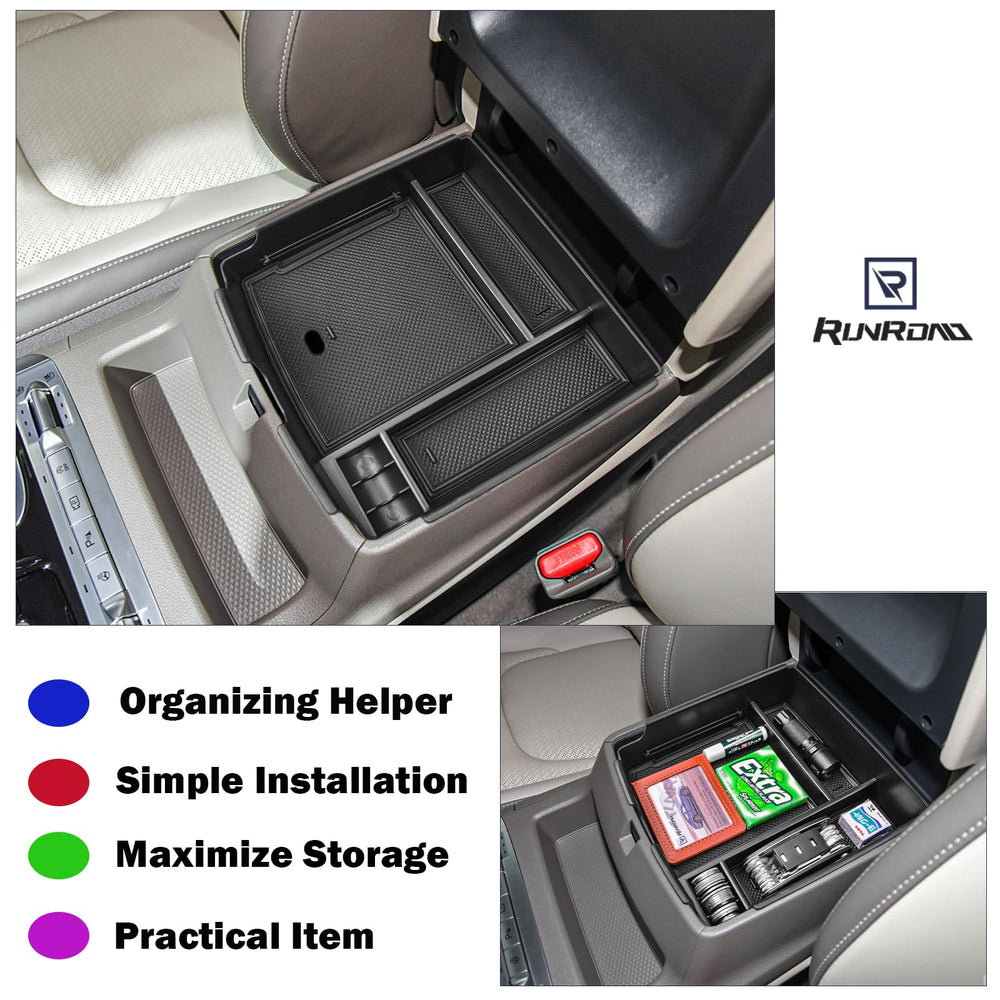RUNROAD separate lower and upper compartments for organized clutter-free space