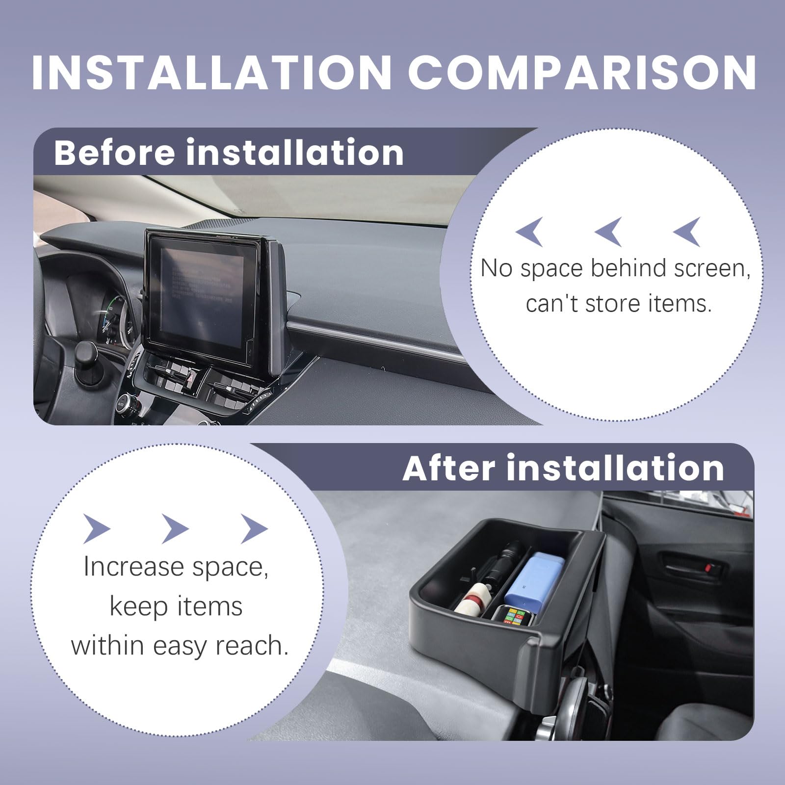 RUNROAD tool-free installation allows quick setup with no tools