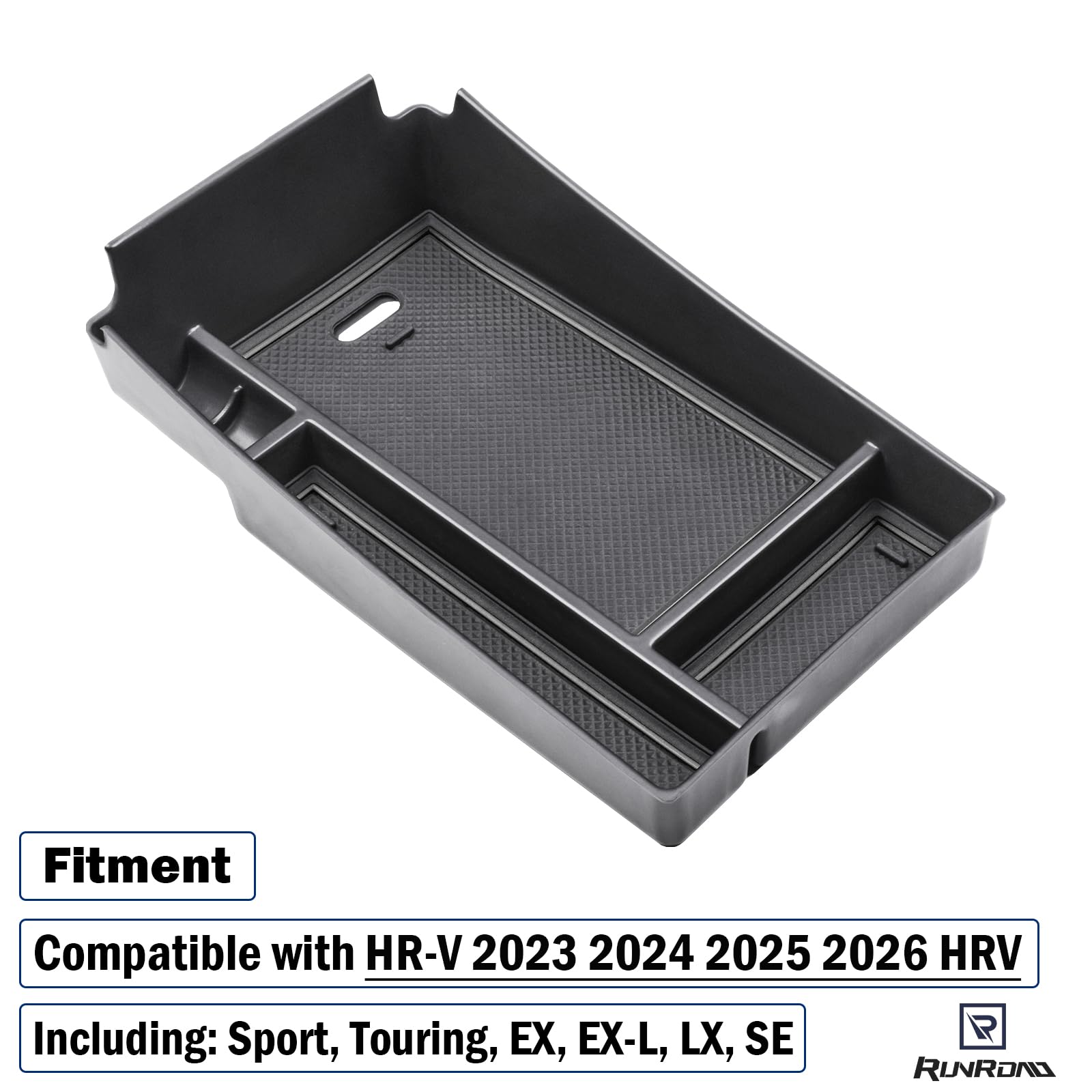 RUNROAD tray with multiple compartments separates essentials like keys and coins.