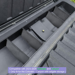 RUNROAD trunk dividers shown in use, separating tools for Colorado/Canyon trips.