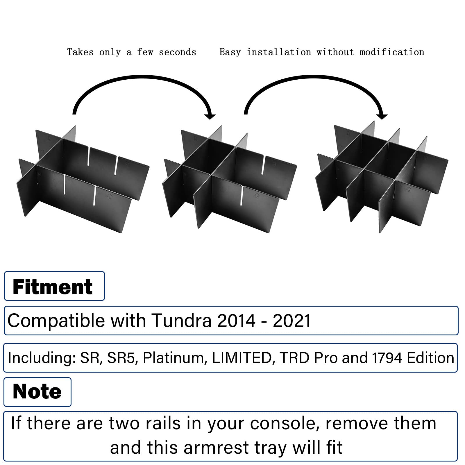 RunRoad ABS divider showing multiple compartments for easy access.